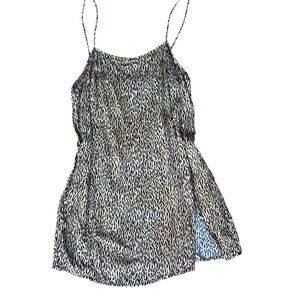 Motel Animal Print slip Dress M